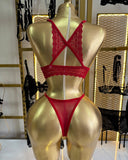 Dream Angels Kırmızı Destekli Sütyen Takımı – Zarif ve Şık Lingerie Set