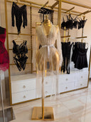 Secret Bride - Dantelli Gelin Tül Sabahlık & Body seti (MM130)