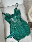 Lenora Transparan Dantel Babydoll – Zarif ve Romantik İç Giyim Tasarımı