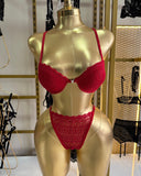 Dream Angels Kırmızı Destekli Sütyen Takımı – Zarif ve Şık Lingerie Set
