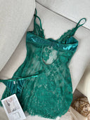 Lenora Transparan Dantel Babydoll – Zarif ve Romantik İç Giyim Tasarımı