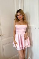 Pembe İpek Saten Elbise – Zarif ve Romantik Özel Gün Tasarımı