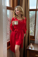 Hearth Love 6 Parça Kırmızı Kalp Detaylı Bodysuit Set – Özel Kutulu ve Hediye Paketli Zarif Tasarım