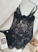 Diana Transparan Dantel Babydoll – Zarif ve Romantik İç Giyim