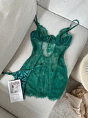 Lenora Transparan Dantel Babydoll – Zarif ve Romantik İç Giyim Tasarımı