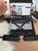 Black Passion Bondage Restraint Set – Siyah El & Ayak Kelepçeli Bağlama Seti (Gizli Gönderim)