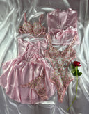 Barbie 6 Parça İpek Saten Set – Özel Kutulu & Bodysuit Hediyeli Lüks Paket