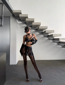 Siyah Deri Harness Lingerie Set – Ayarlanabilir Seksi Vücut Kemerleri & Fantazi Aksesuar Takımı (Gizli Gönderim)