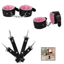 🖤 Red & Black 7 Parça Bondage Master Set – Maske, Kelepçe, Ağız Topu, Tasma & Flogger (Gizli Gönderim)